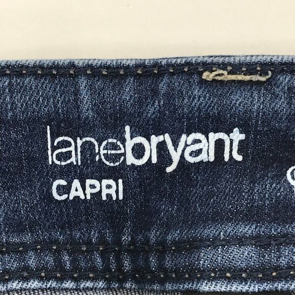 Lane Bryant Genius Fit Denim Capri Pant Women's Plus Size 24 Stretch Casual - Picture 8 of 11